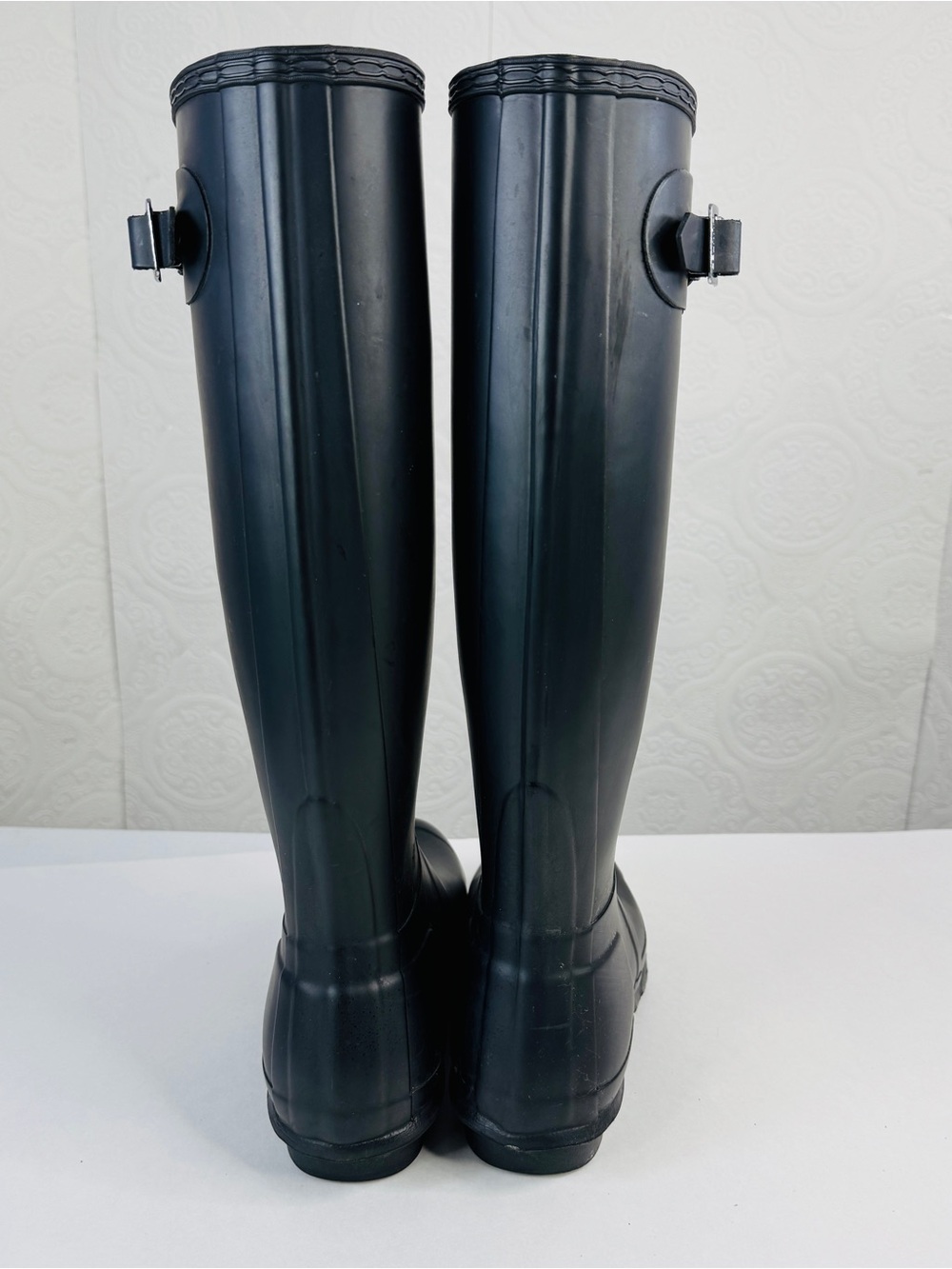 Hunter Original Tall Rain Rubber Boots Black Matte Classic Size US 9 Women's - Picture 2 of 7